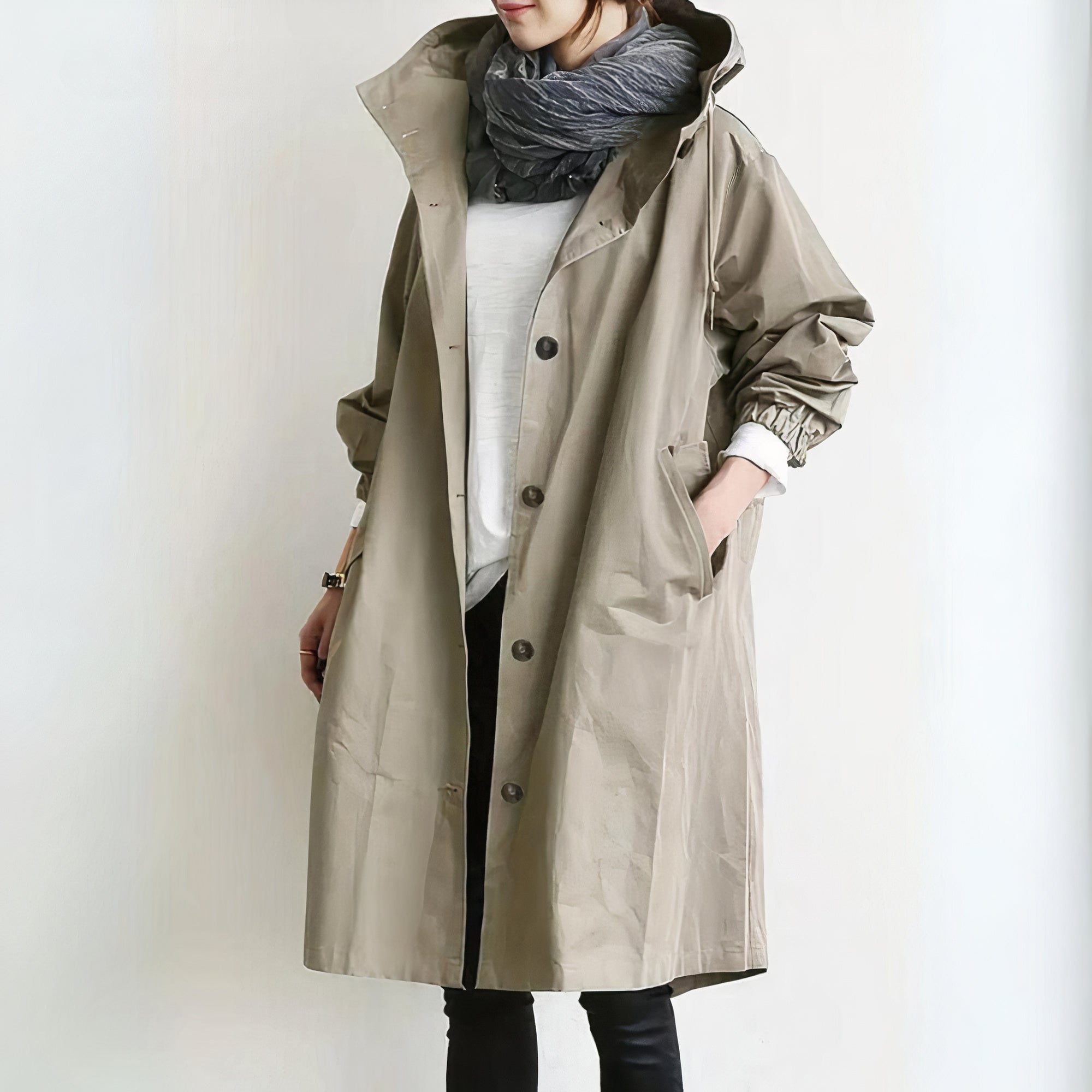 Albina - Trenchcoat met Windbreaker