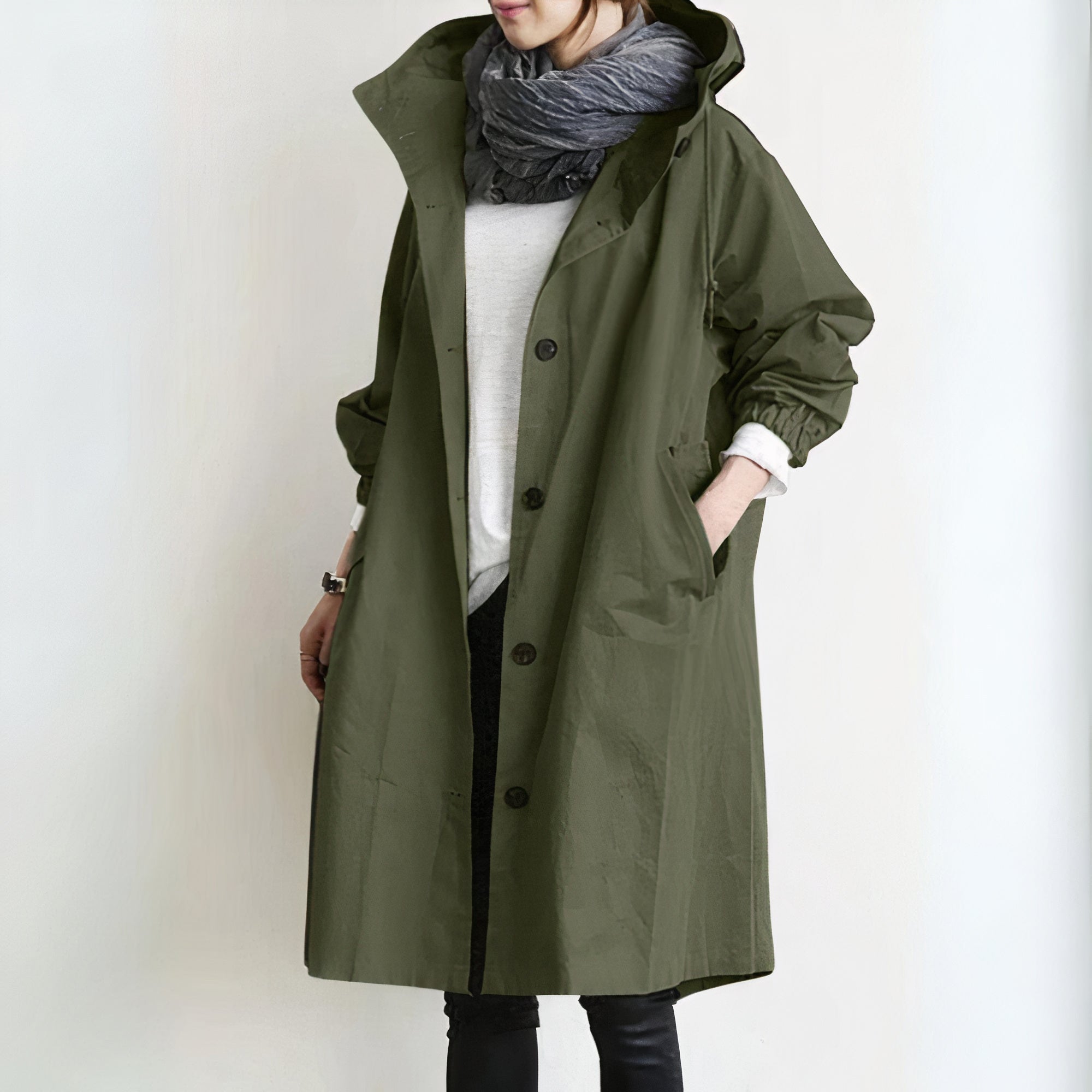 Albina - Trenchcoat met Windbreaker